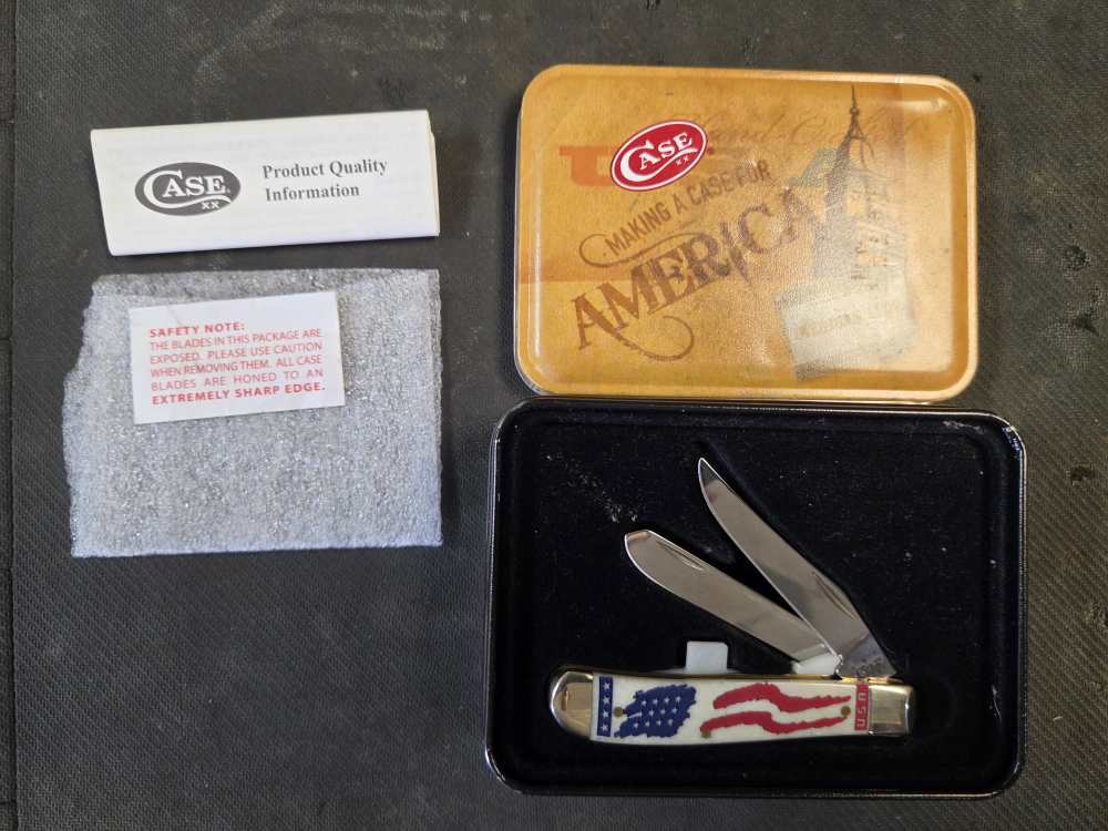 W.R. Case & Sons Mini Trapper Pattern 6207 SS Patriotic / Star Spangled Ser-img-0