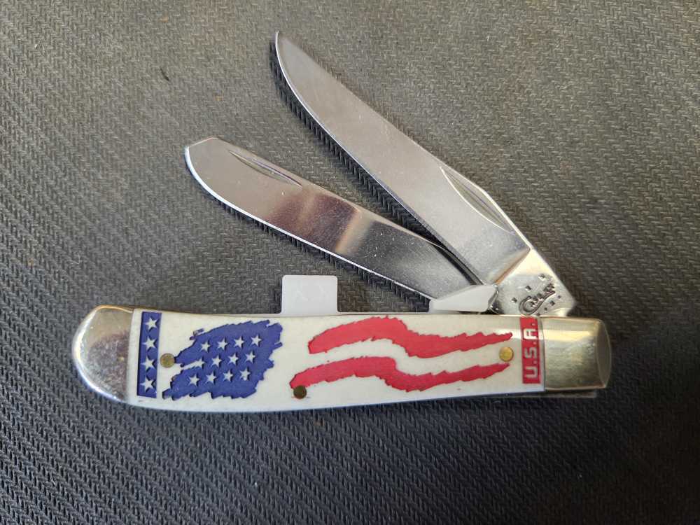 W.R. Case & Sons Mini Trapper Pattern 6207 SS Patriotic / Star Spangled Ser-img-8