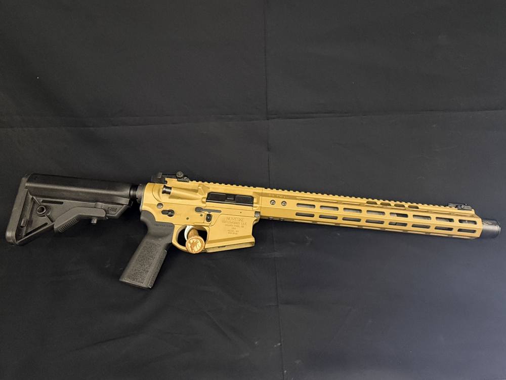 New! Noveske N4 Infidel 13.7" P&W Flaming Pig 5.56 NATO Tiger Eye Brown -img-0