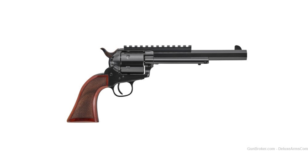 NEW! Uberti 1873 SA Cattleman New Model Hunter 44 Mag Picatinny Rail 345496-img-0
