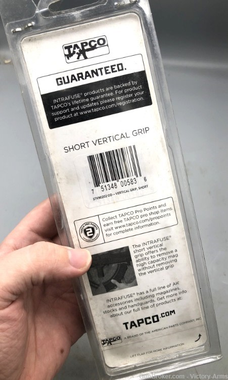 Tapco Intrafuse Short Vertical Grip OD Green Picatinny 751348005836-img-3