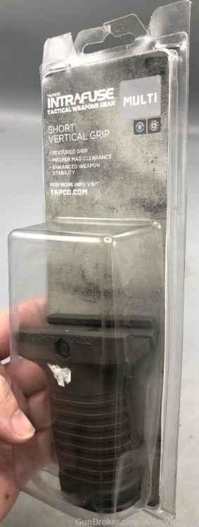 Tapco Intrafuse Short Vertical Grip OD Green Picatinny 751348005836-img-1