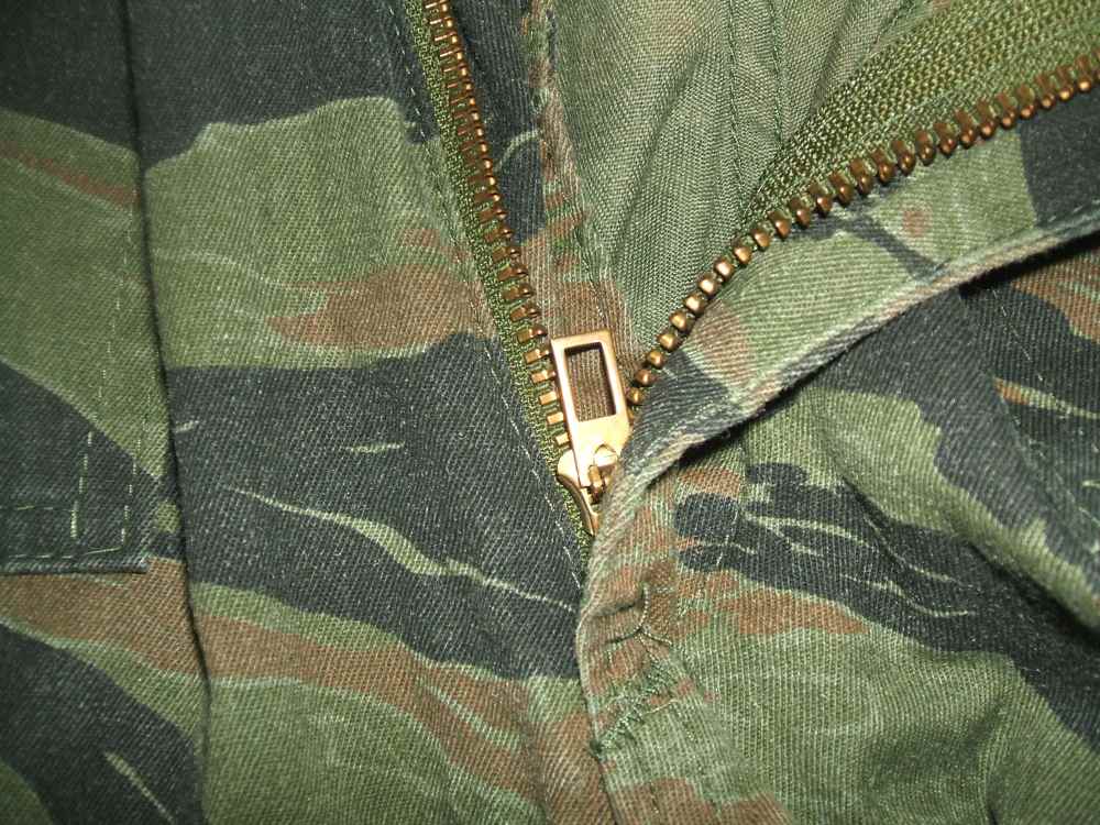 Utility "jungle" trousers: "tigerstripe" camouflage small-med poly/cotton-img-5