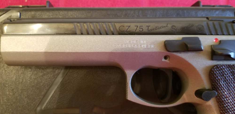 CZ 75 Tactical Sport Dual Tone .9mm (NIB) Never Fired 91172-img-3