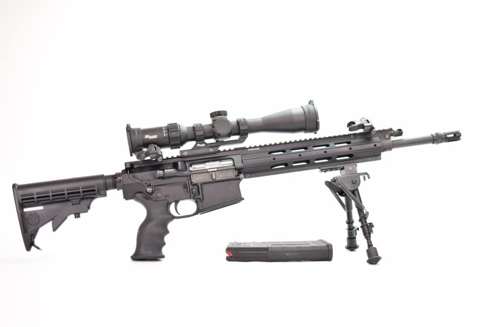 Rare Ruger SR-762 Piston Driven with optic and irons-img-0