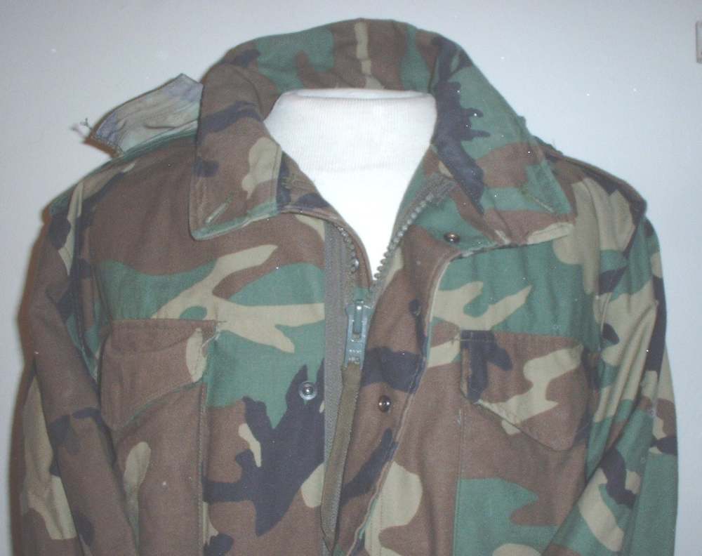 US Army M-65 field jacket woodland camouflage, Med-Reg, Golden 1996-img-0