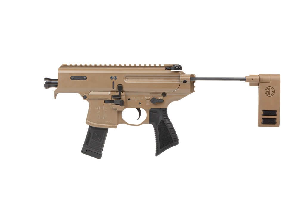 SIG SAUER MPX COPPERHEAD Gas Piston AR Style Pistol + Brace 9mm M1913 Rail -img-1
