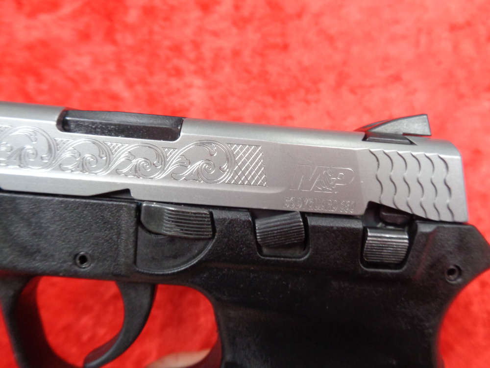 S&W M&P BODYGUARD 380 ACP Engraved Stainless Compact Carry Semi Auto TRADE-img-12