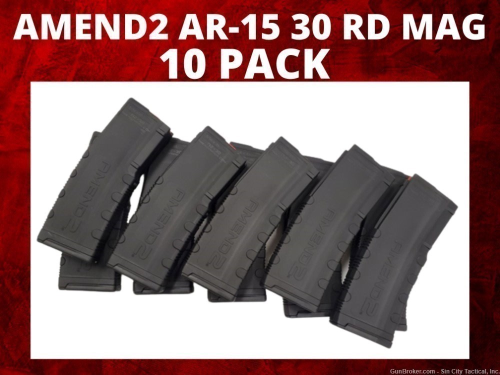10pk AMEND2 AR-15 30 Round Magazine-img-0