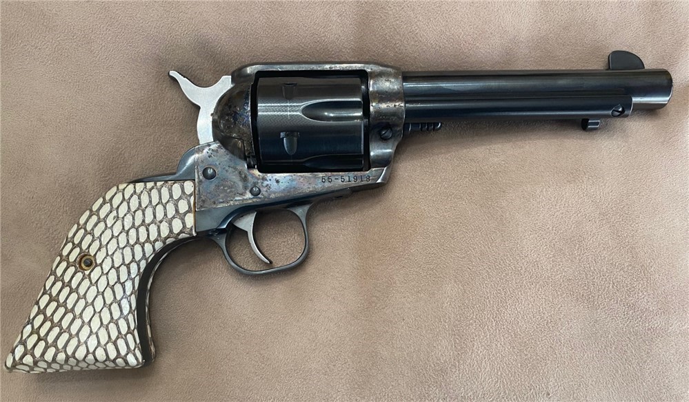 Egyptian Cobra Skin Grips for Ruger Vaquero/Blackhawk GRIPS ONLY-img-0