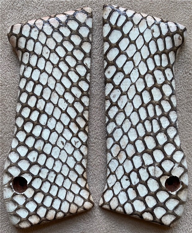 Genuine Cobra Skin Grips for IWI Magnum Research Jericho 941 GRIPS ONLY-img-2
