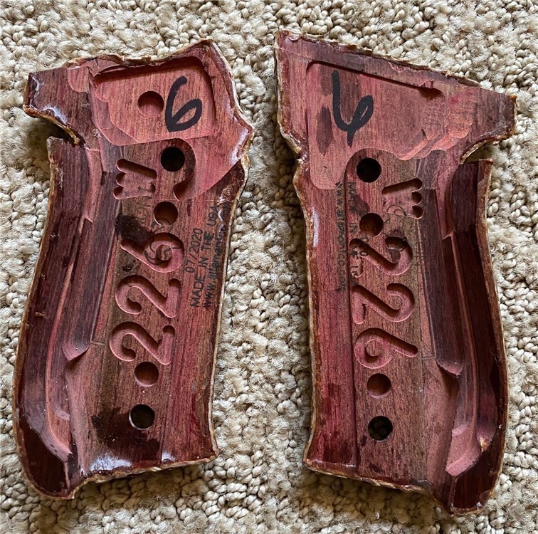 Genuine Python skin grips for Sig Sauer P226 9mm Pistol GRIPS ONLY-img-3