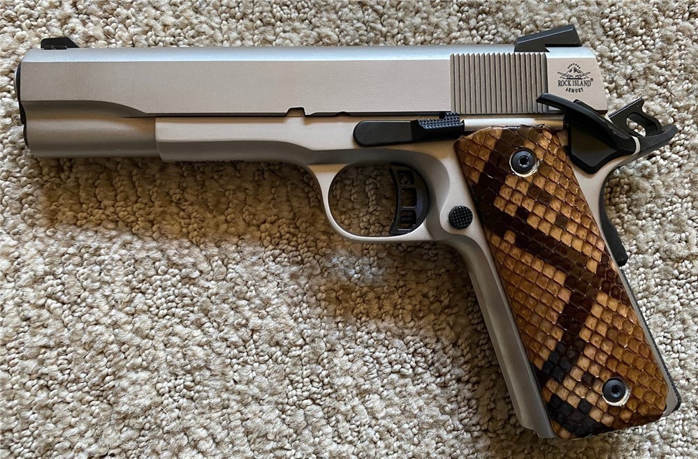 1911 Grips Genuine Python Skin GRIPS ONLY-img-2