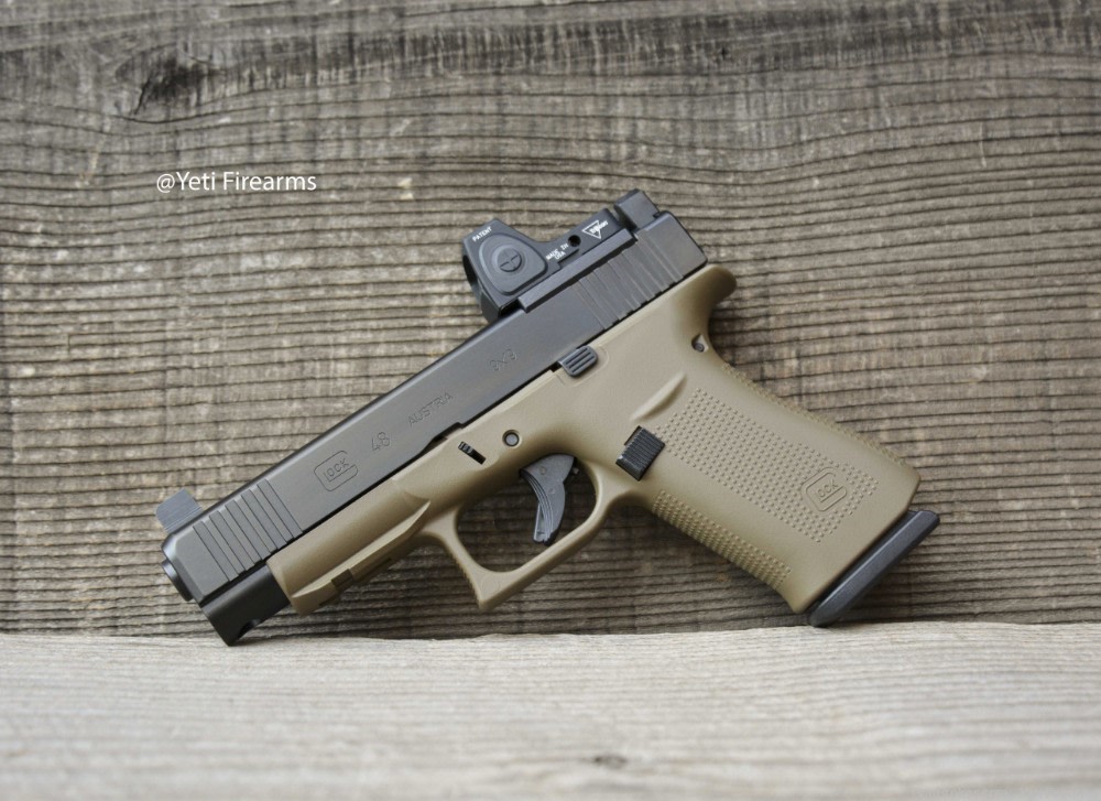 Glock 48 MOS 9mm W/ Glock FDE Cerakote CHPWS Adapter RMRcc 3.25 -img-4