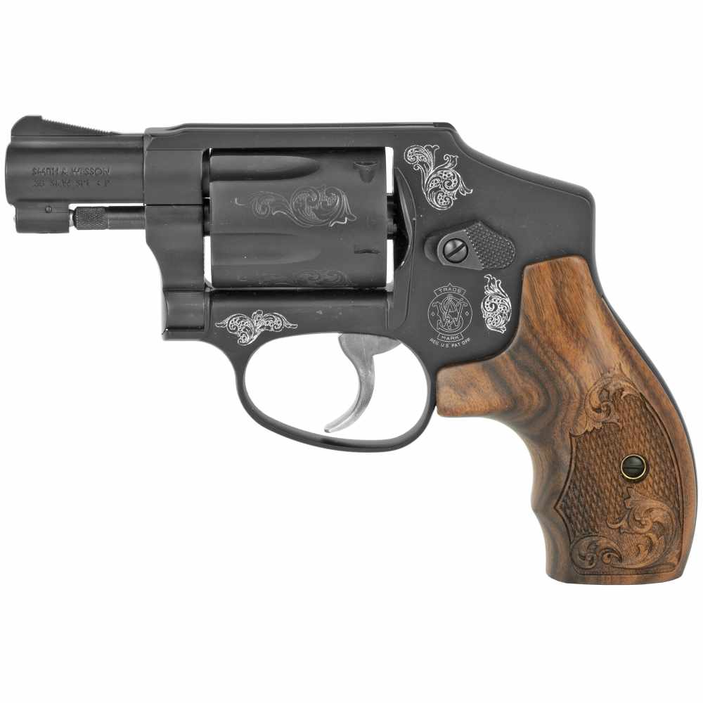 Smith & Wesson 442 Engraved J-Frame .38 Spl Revolver 1.875"-img-0