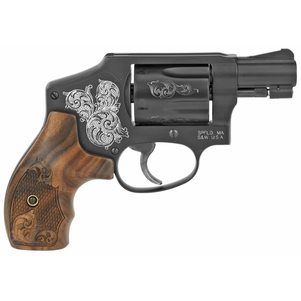 Smith & Wesson 442 Engraved J-Frame .38 Spl Revolver 1.875"-img-1