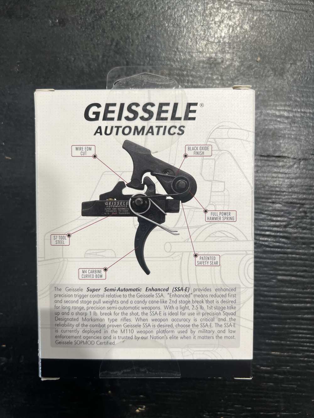 Geissele SSA-E 2 Stage, 3.5lb Trigger, AR15/AR10-img-1