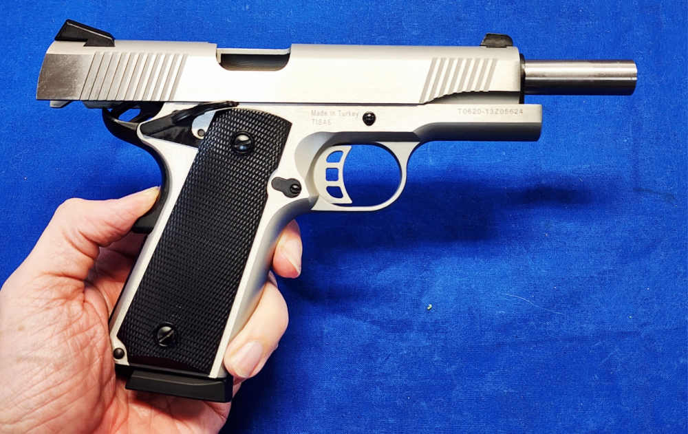 MINT IN BOX TISAS ZIG M1911 .45 ACP 5" STAINLESS SKELETONIZED-img-5