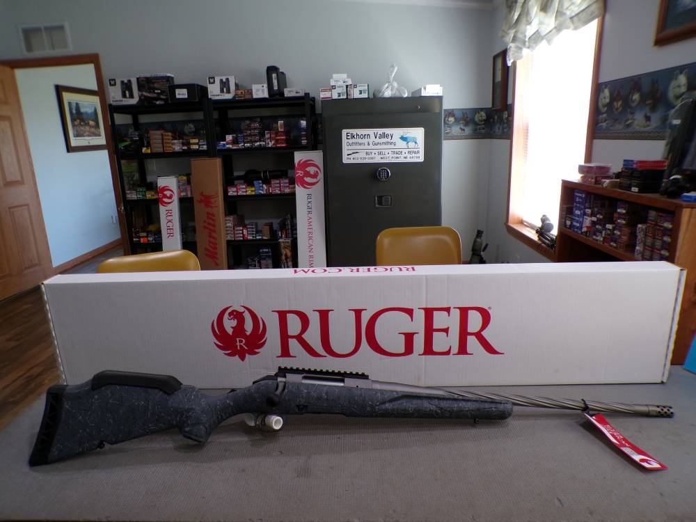 Ruger American II 22 ARC 20" Cobalt Cerakote Spiral Fluted Barrel  46918 -img-0