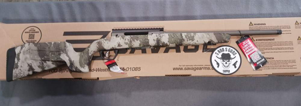 SAVAGE AXIS 2 PRO 350 LEGEND WOODLAND CAMO / BRONZE CERAKOTE RIFLE NEW-img-1