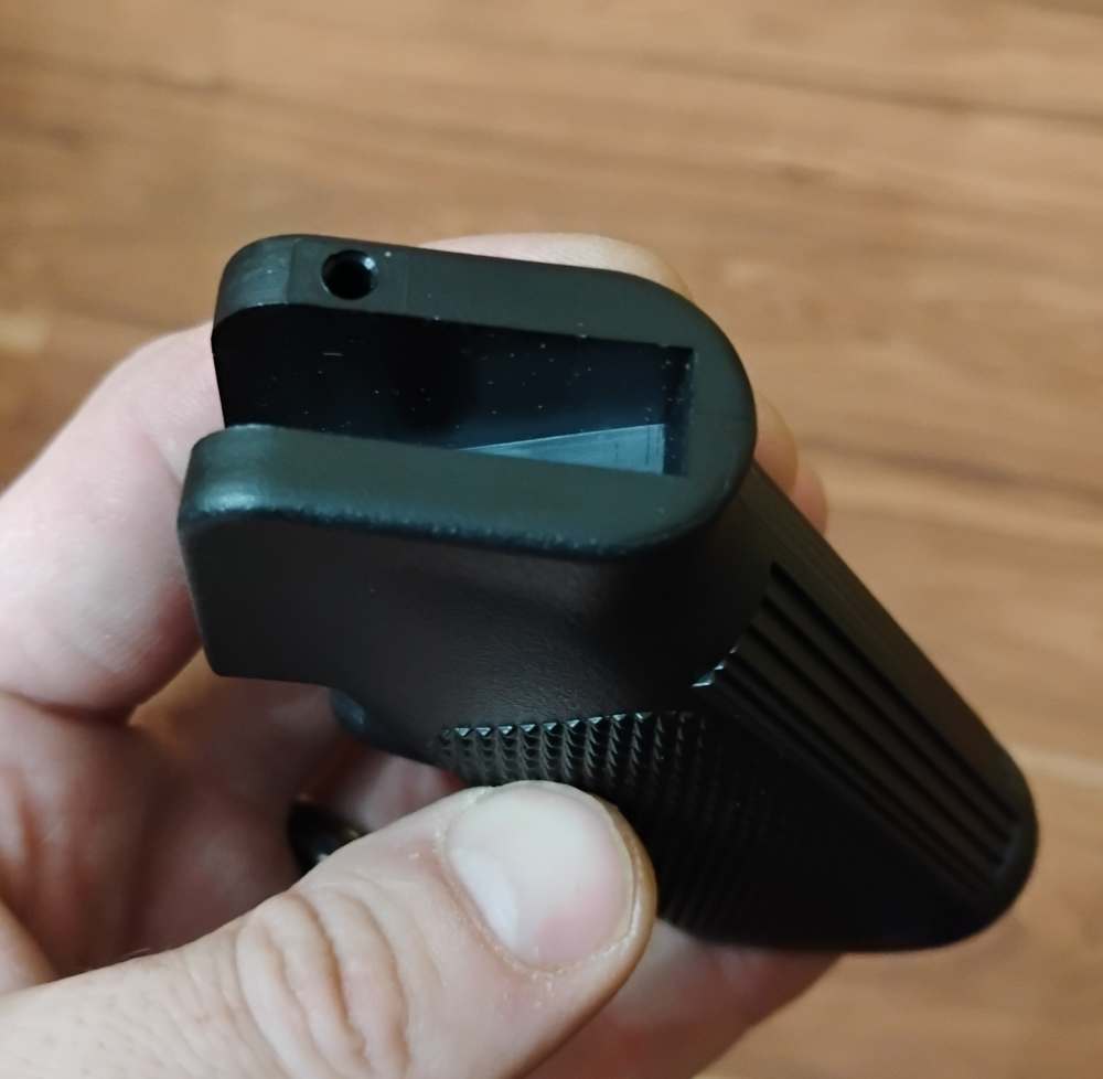 Thick AR-15 A2 Style Black Grip - Less Hardware - NOS-img-4