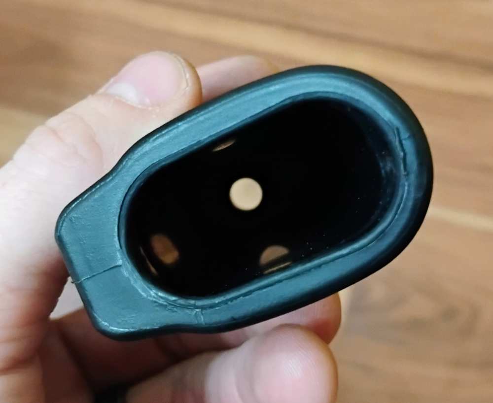 Thick AR-15 A2 Style Black Grip - Less Hardware - NOS-img-3