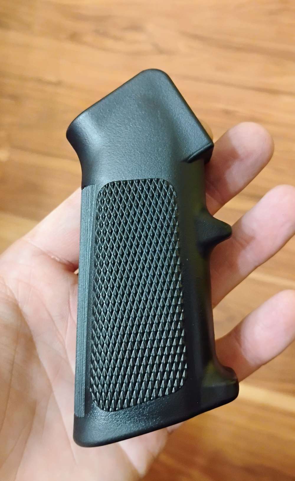Thick AR-15 A2 Style Black Grip - Less Hardware - NOS-img-1