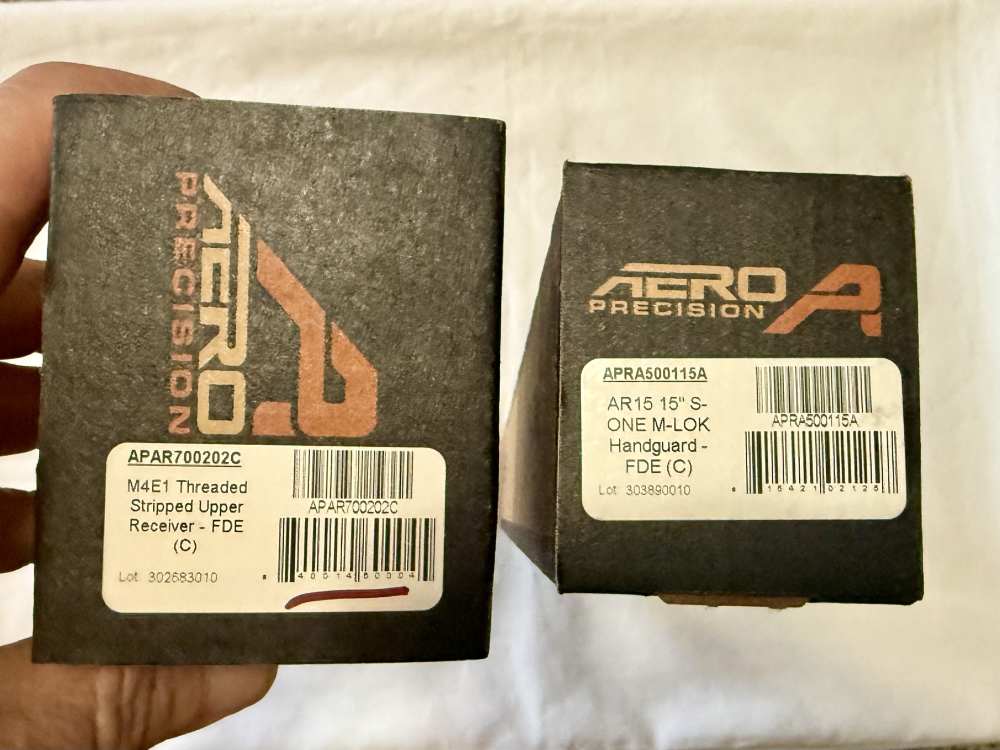 Aero Precision M4E1 Upper S-one Handguard 15"  FDE APAR700202C APAR500115A-img-1