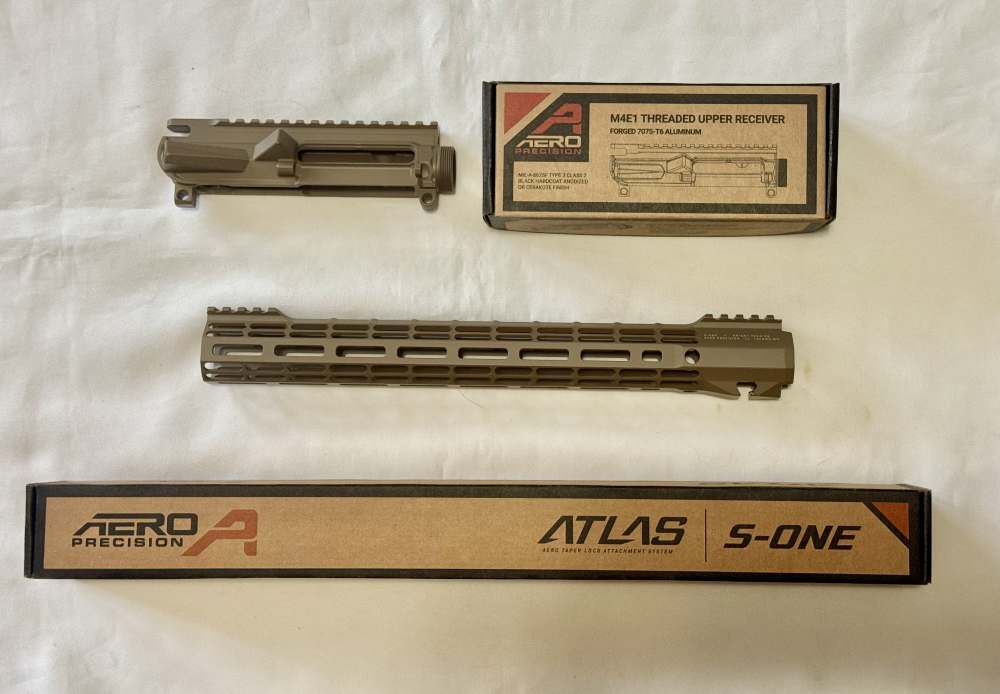 Aero Precision M4E1 Upper S-one Handguard 15"  FDE APAR700202C APAR500115A-img-0