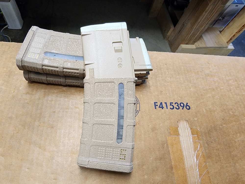 PICS! HAND STIPPLED SIX MAGPUL PMAG AR-15 30 ROUND MAG M3 FDE 556 223 AR M4-img-2