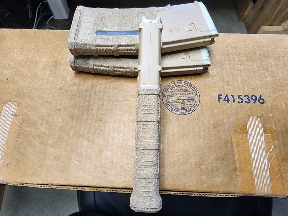 PICS! HAND STIPPLED SIX MAGPUL PMAG AR-15 30 ROUND MAG M3 FDE 556 223 AR M4-img-9