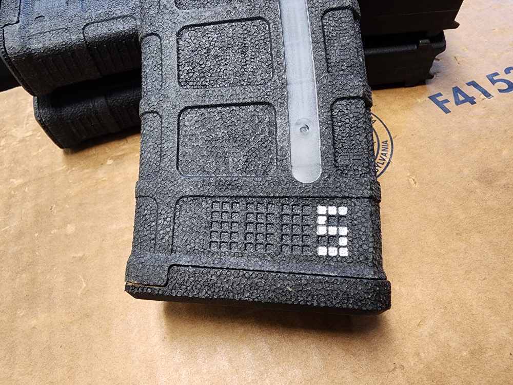PICS! HAND STIPPLED SIX MAGPUL PMAG AR-15 30 ROUND MAG M3 556 223 AR M4-img-3