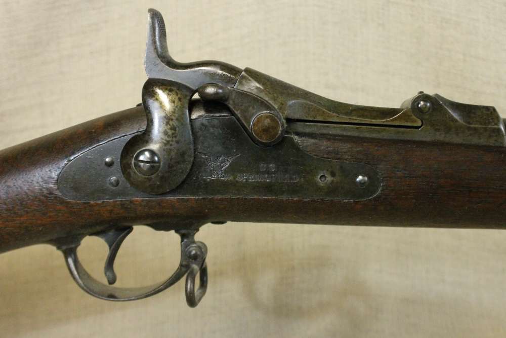 Springfield Model 1878 Trapdoor Detroit Board of Commerce 1883 Stamped-img-4