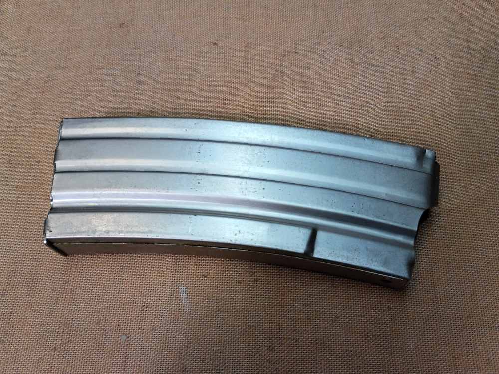 PreBan USA 30rd magazine Ruger Mini-14 223 nickel stainless pre ban MA OK-img-0