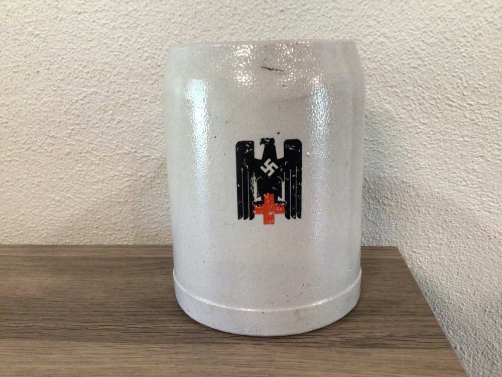 Original WWII German Red Cross Stein-img-0