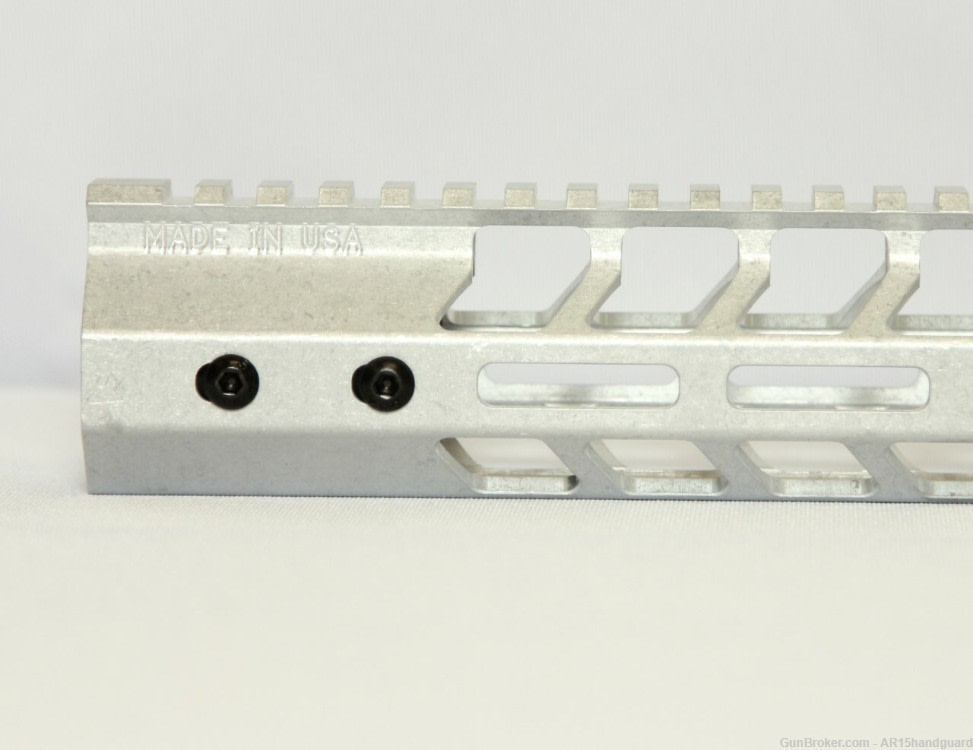 AR10 LR-308 15" RAW Mlok HandGuard Free float HIGH Pro. (MADE IN USA)-img-1