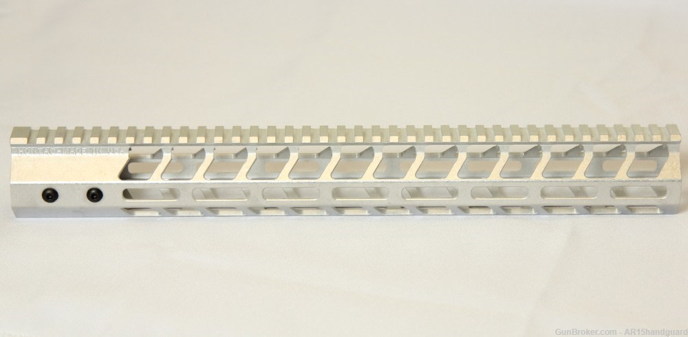 AR10 LR-308 15" RAW Mlok HandGuard Free float HIGH Pro. (MADE IN USA)-img-0