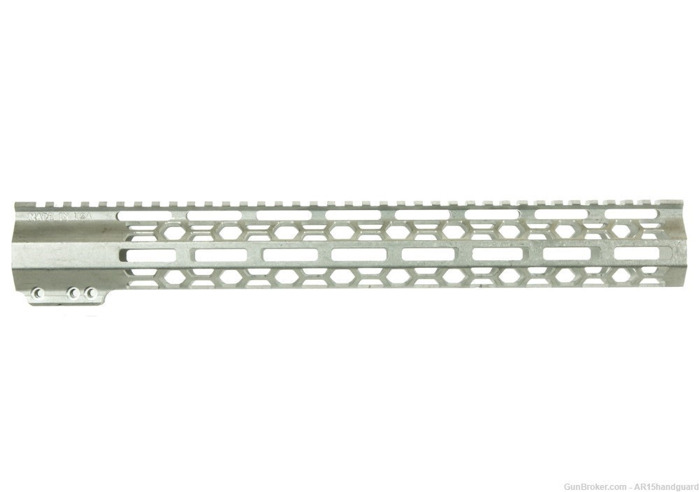 AR15 223 15" Mlok Raw Handguard Free Float Honeycomb- MADE IN USA-img-0