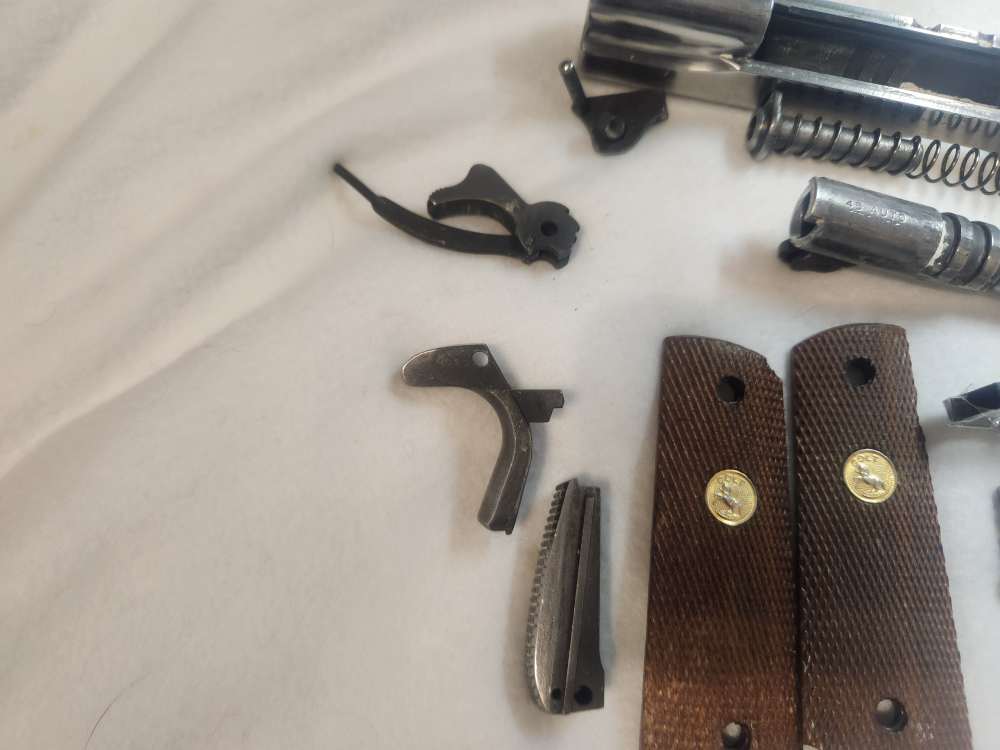  early colt 1911 parts kit gun metal -img-9