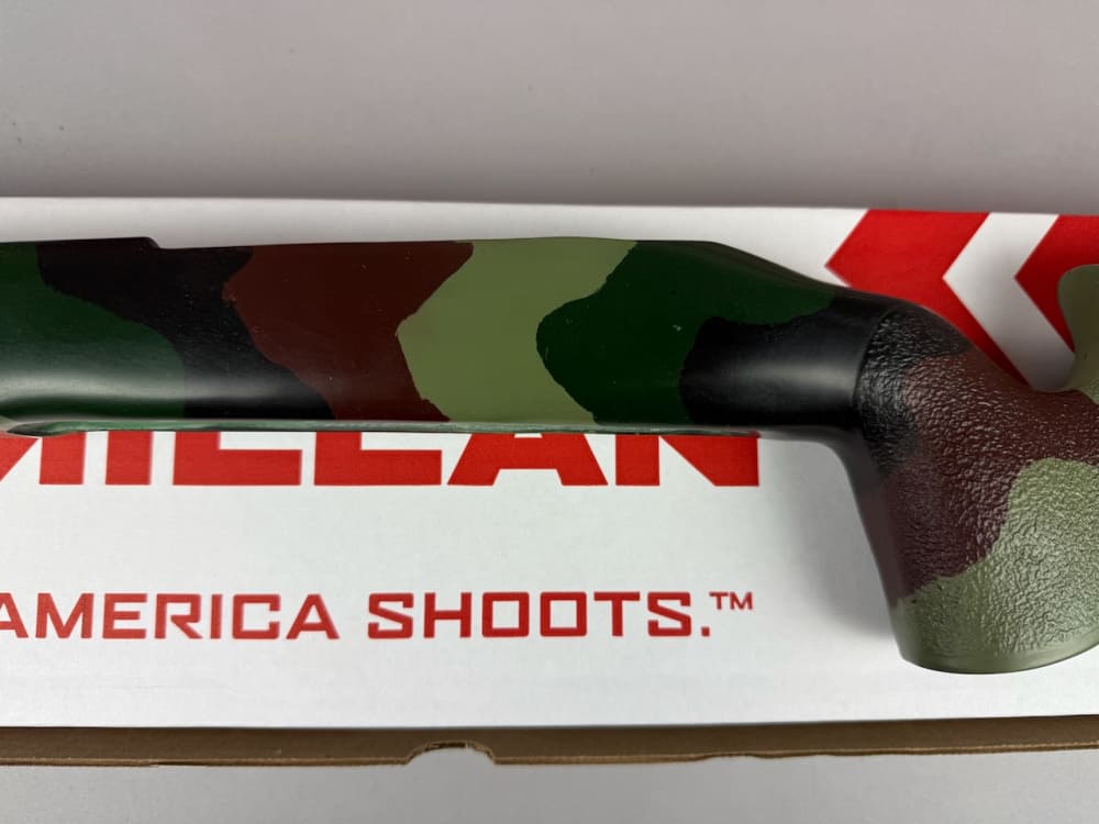 McMillan A3 Tactical Fiberglass Stock for Tikka T3X Woodland Camo - NEW-img-3