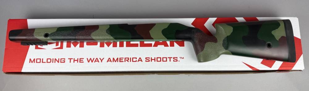 McMillan A3 Tactical Fiberglass Stock for Tikka T3X Woodland Camo - NEW-img-1