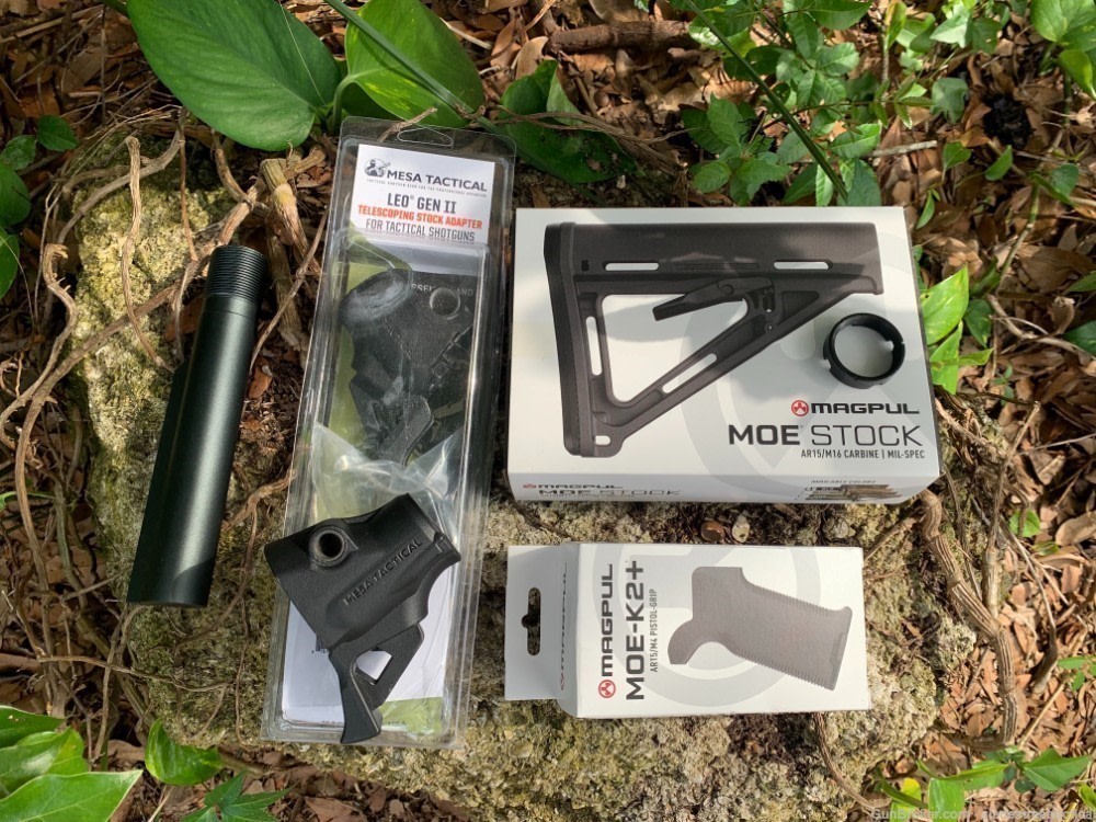 RECOIL REDUCING MOSSBERG 500 K2+Grip Magpul + Mesa Stock Shotgun Pistol 6 -img-6