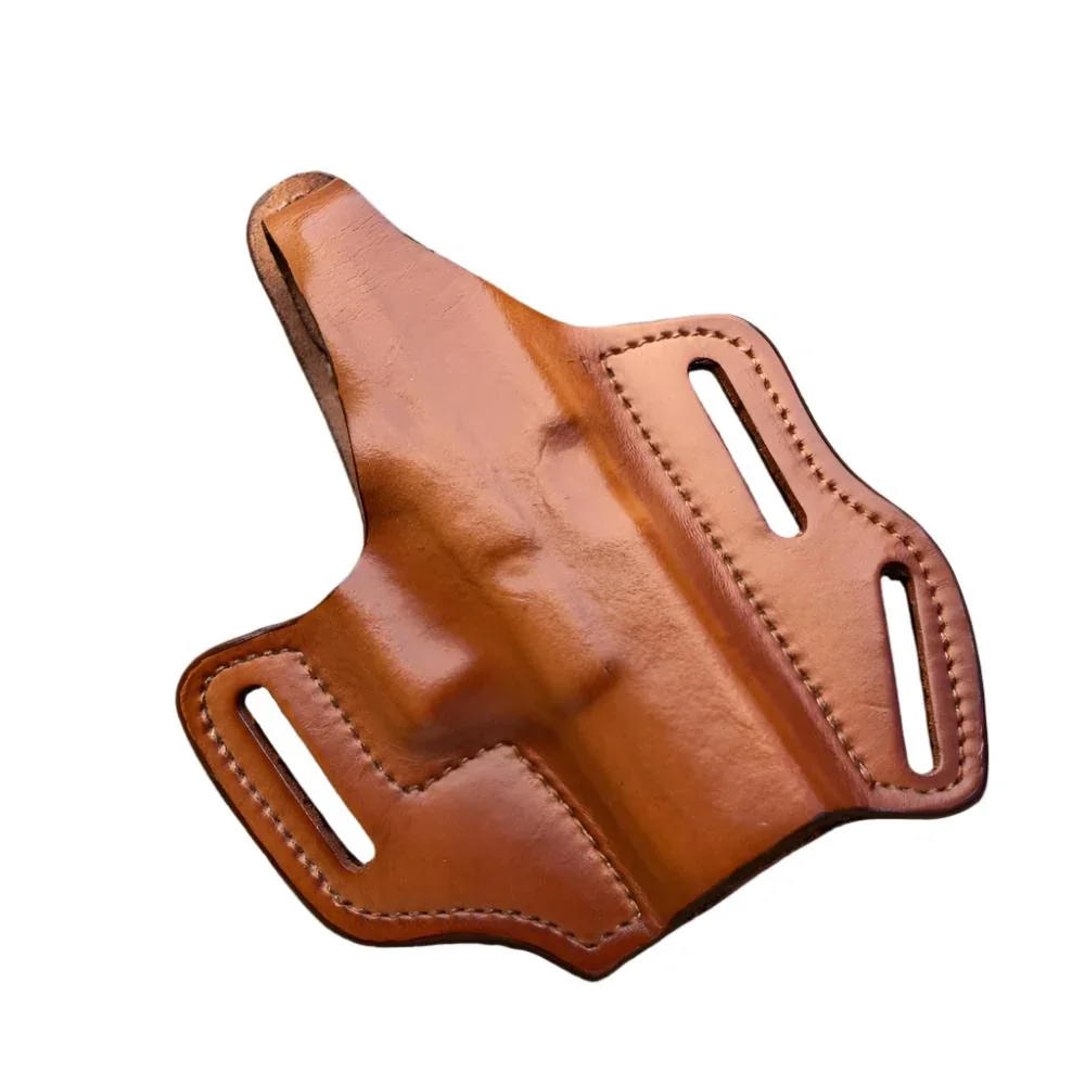 Front Line Left Hand Leather Multi-Angle Pancake Holster for 1911 Commander-img-0