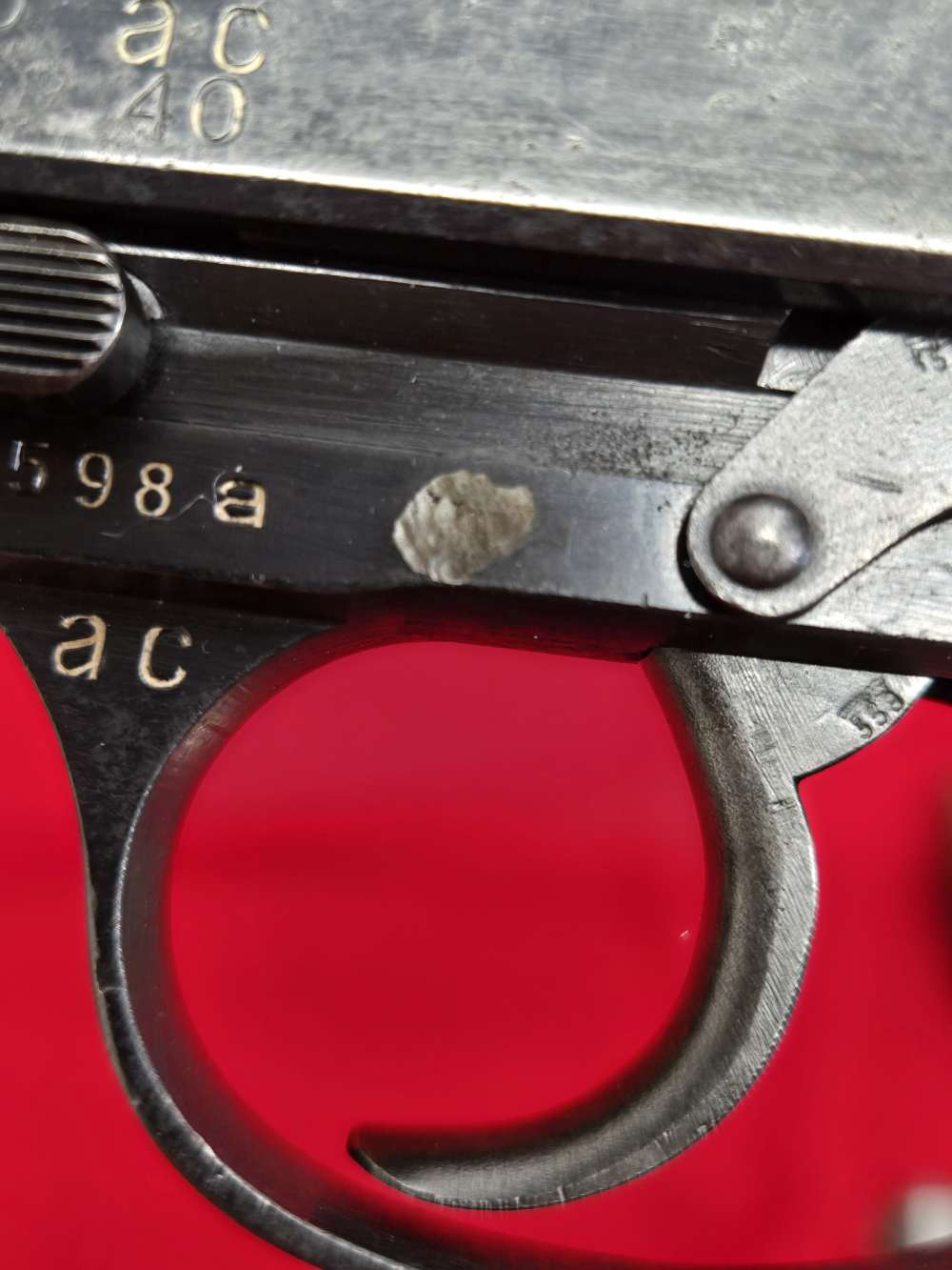 RARE WW2 GERMAN AC40 ADDED 40 1940 WALTHER P38 9MM-img-5