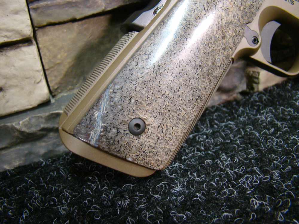 Nighthawk Custom Firehawk 9mm 1911 comp Pistol Sandhawk FDE tan finish IOS -img-18