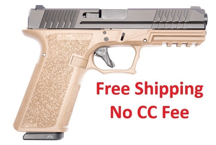 Polymer80 PFS9CMPFDE PFS9 Full Size 9mm 17+1 4.49" Black Flat Dark Earth-img-1