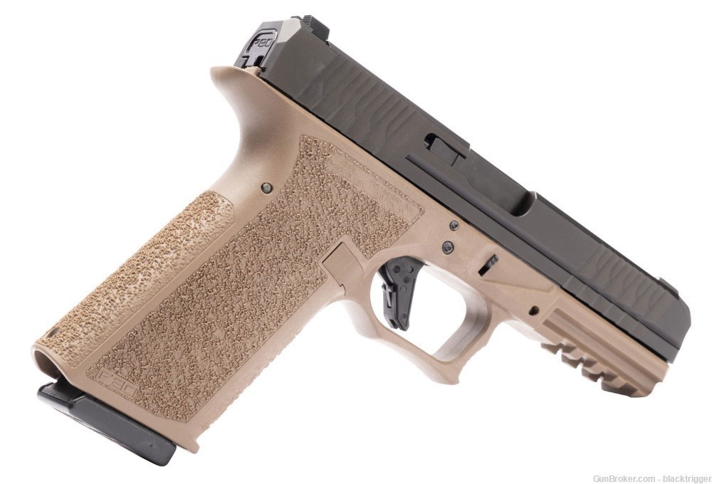 Polymer80 PFS9CMPFDE PFS9 Full Size 9mm 17+1 4.49" Black Flat Dark Earth-img-3