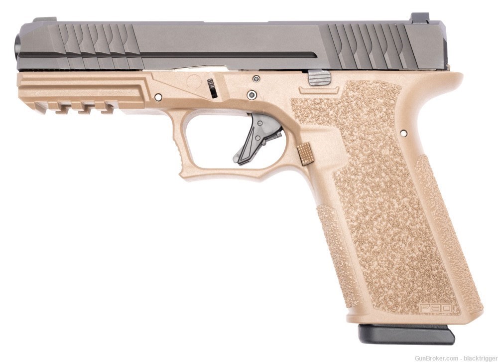 Polymer80 PFS9CMPFDE PFS9 Full Size 9mm 17+1 4.49" Black Flat Dark Earth-img-2