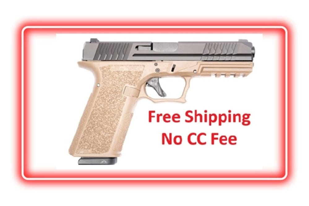 Polymer80 PFS9CMPFDE PFS9 Full Size 9mm 17+1 4.49" Black Flat Dark Earth-img-0