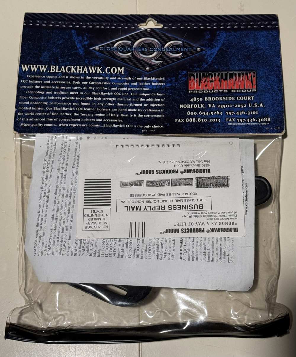 BLACKHAWK LEATHER PANCAKE HOLSTER for GLOCK 17/22/31 right hand, -img-4